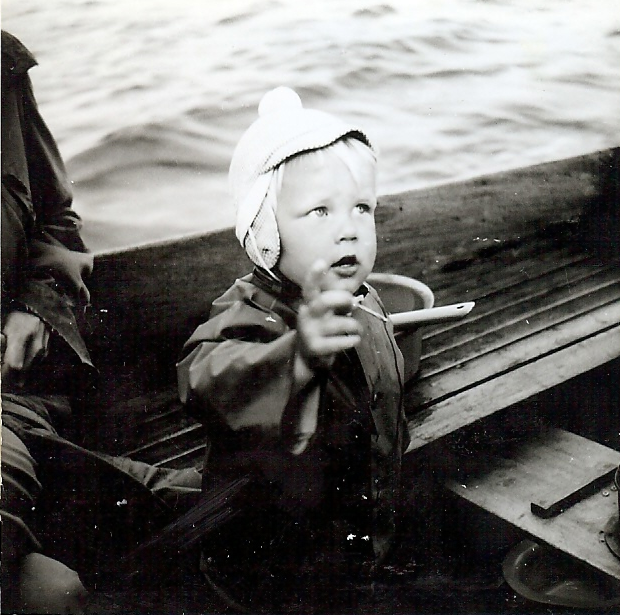 Torbjörn Swahn under segling Helsingfors-Stockholm 1964 Foto ©Familjen Swahn