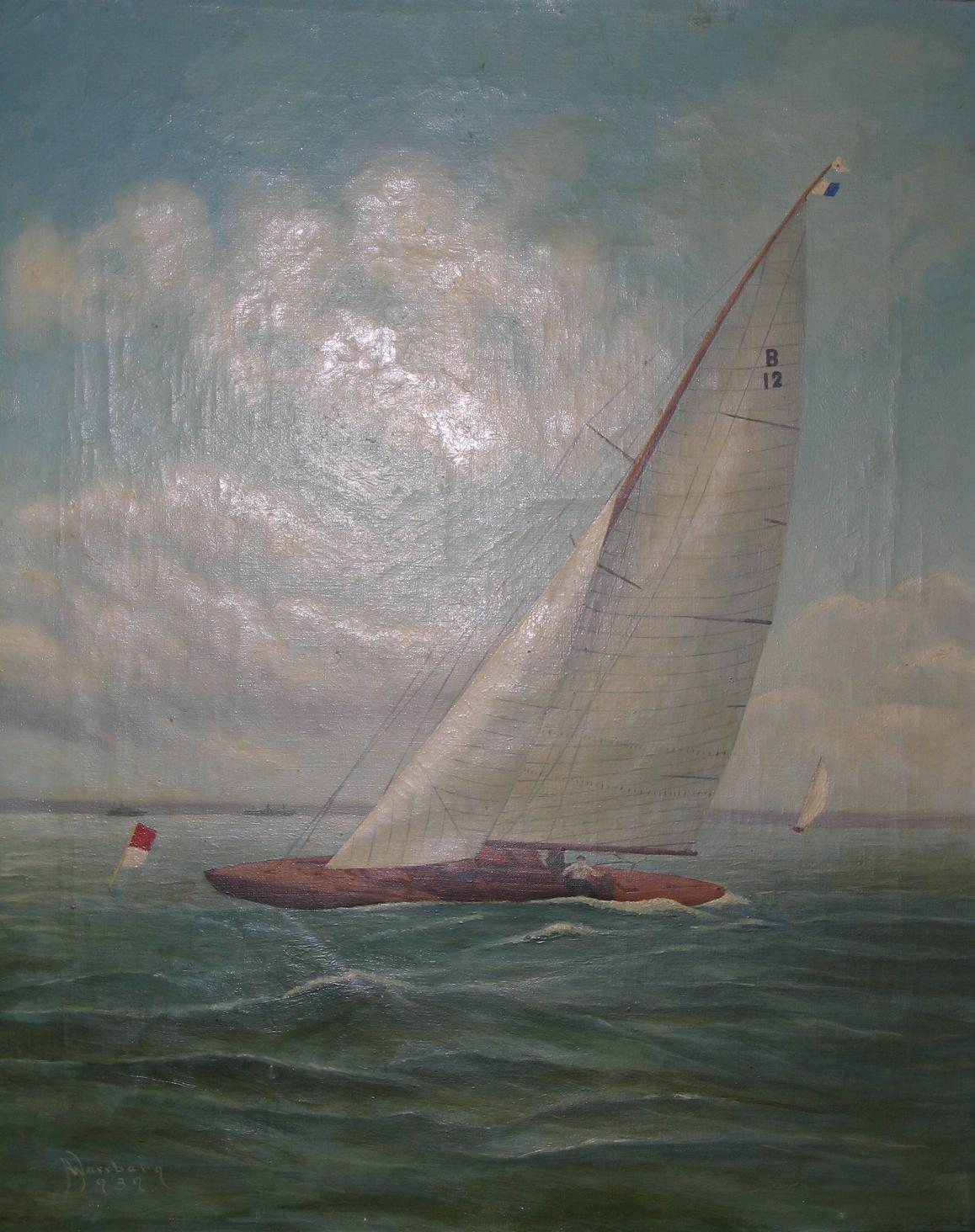 The oil painting of Trumph from 1939 by Alvin Wassberg. Photo ©Magnus Swahn